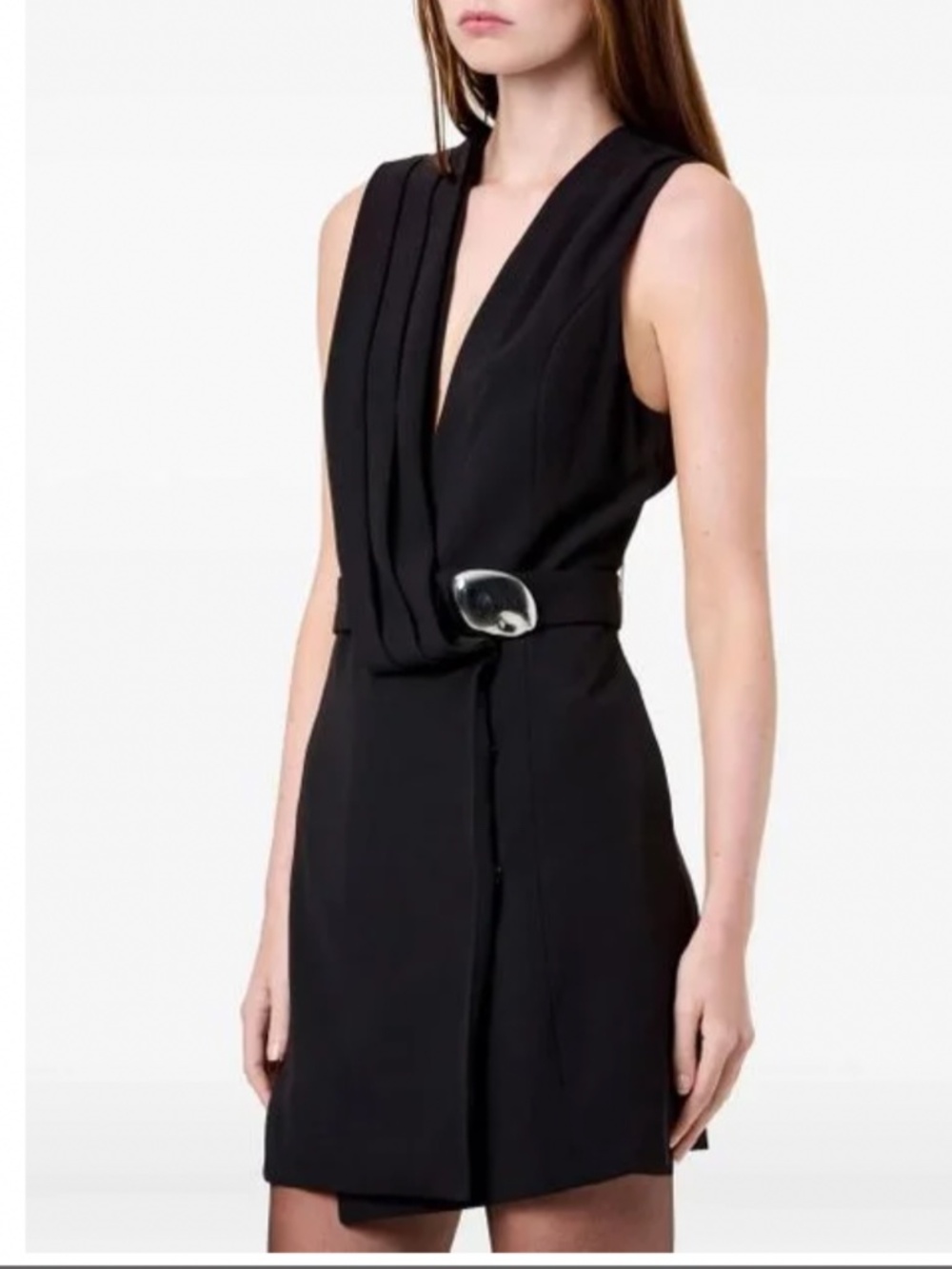 Black NICHOLAS Wrap Mini Dress
